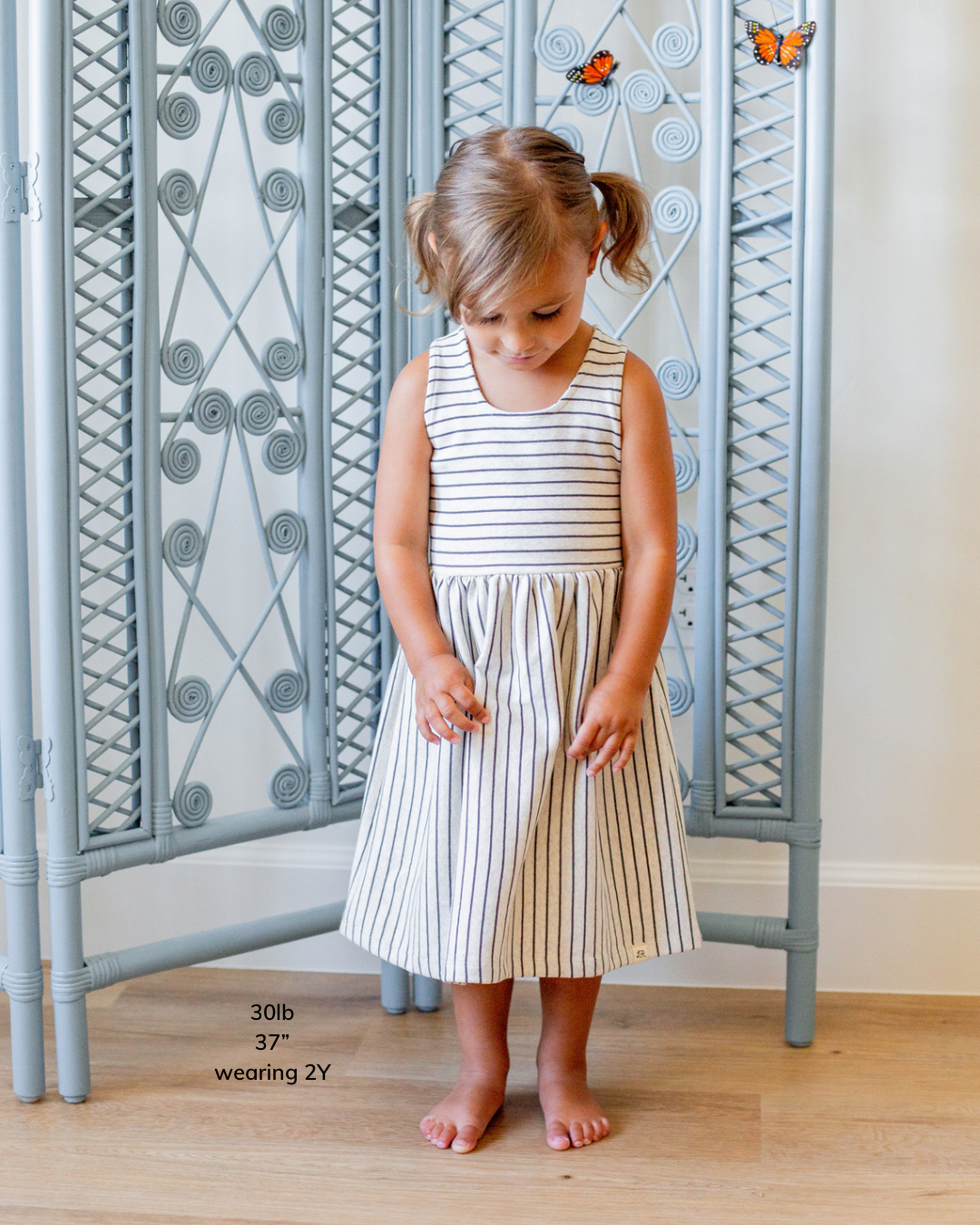 Elm Stripe Cross Back Dress