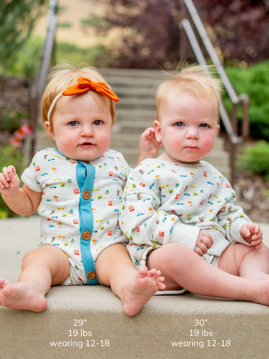 Car Short Sleeve Button Romper