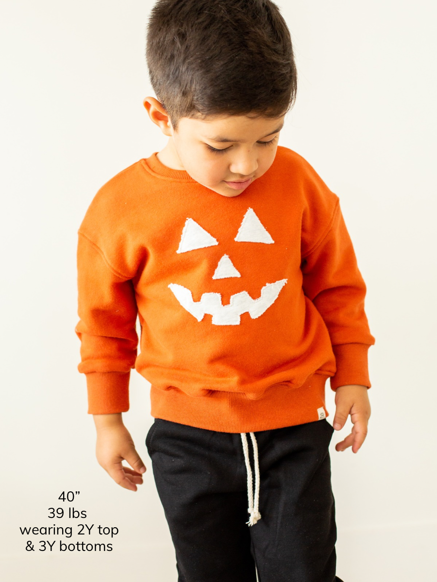 Monarch Jack-o’-Lantern Patch Crewneck