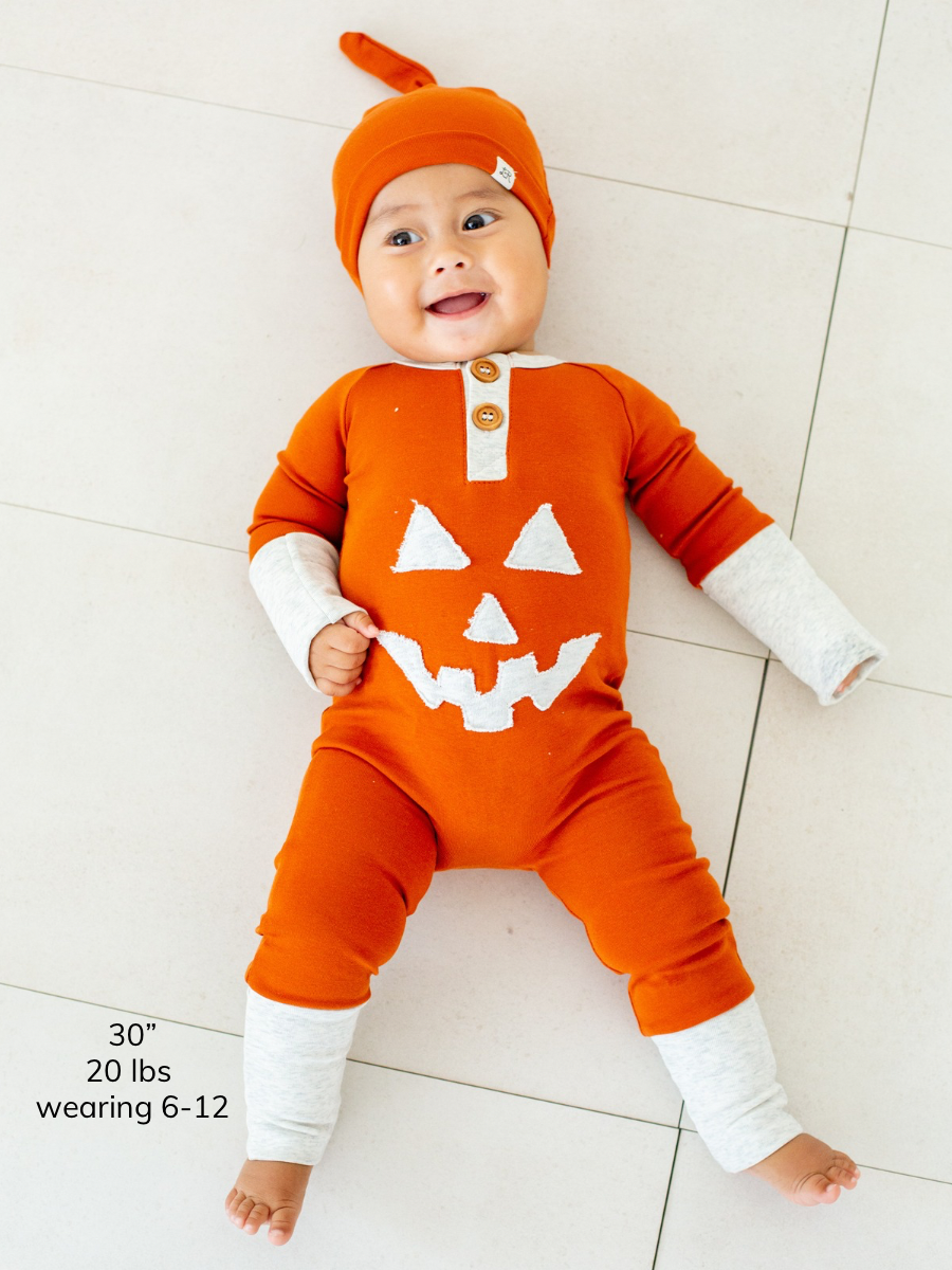 Monarch Jack-o’-Lantern Romper