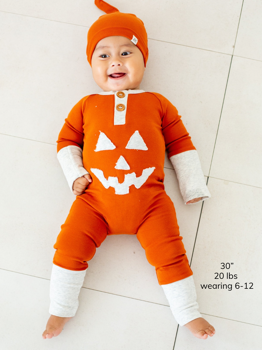 Monarch Jack-o’-Lantern Romper