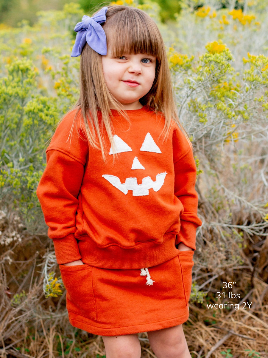 Monarch Jack-o’-Lantern Patch Crewneck