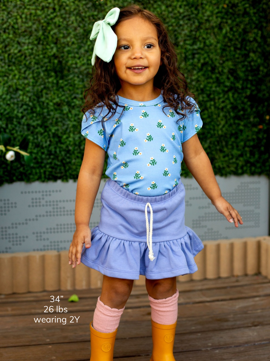 Skipper Flora Petal Sleeve Top