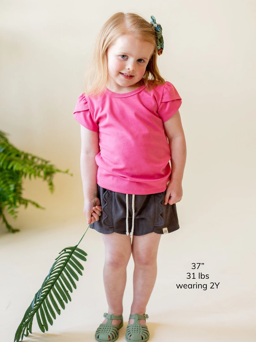 Briar Scallop Retro Ruffle Shorts