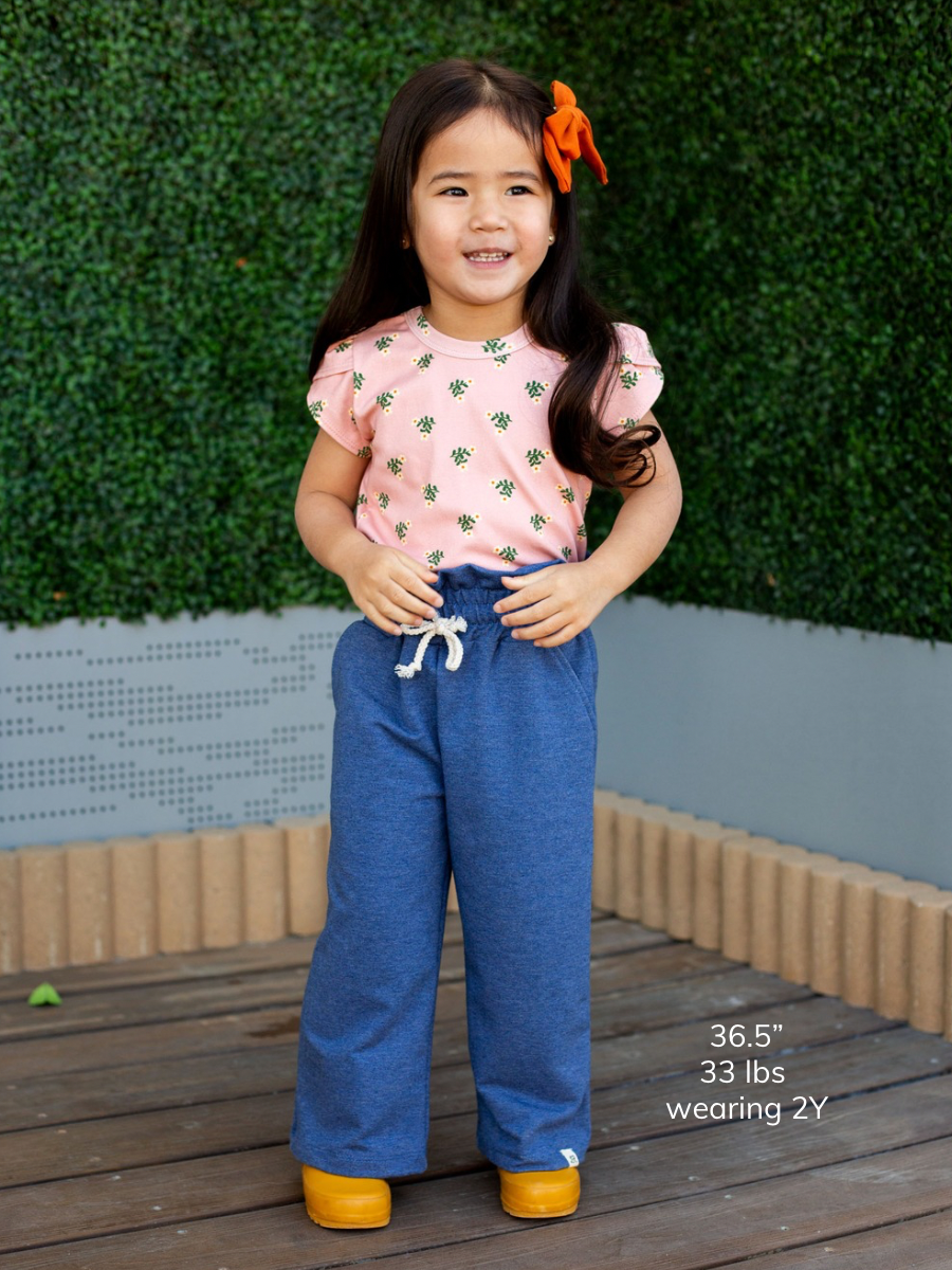 Prim Flora Petal Sleeve Top