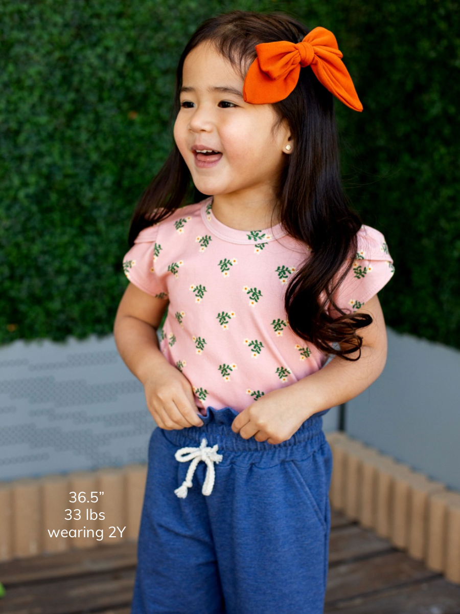 Prim Flora Petal Sleeve Top