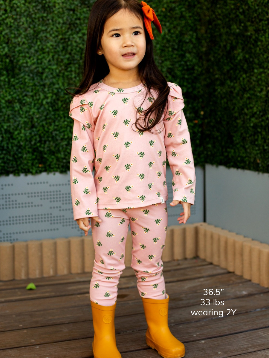 Prim Flora Long Sleeve Petal Top