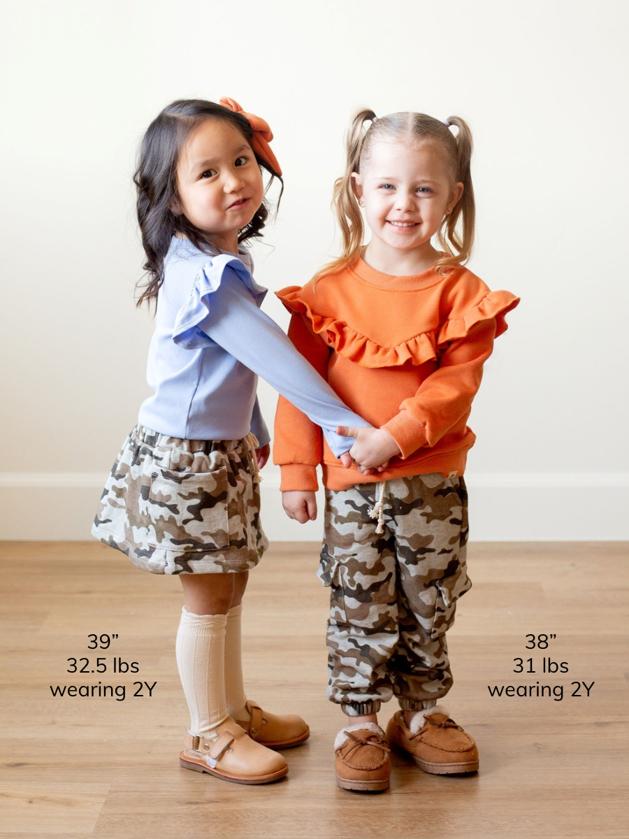 Clementine Drop Shoulder Ruffle Sweater