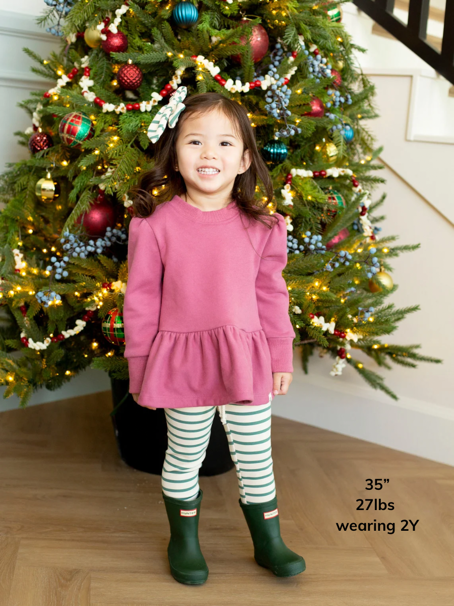 Mulberry Puff Sleeve Peplum Sweater