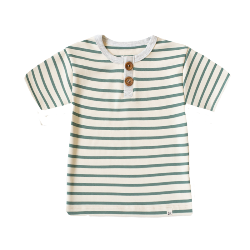 Lakeshore Stripe Short Sleeve Button Shirt