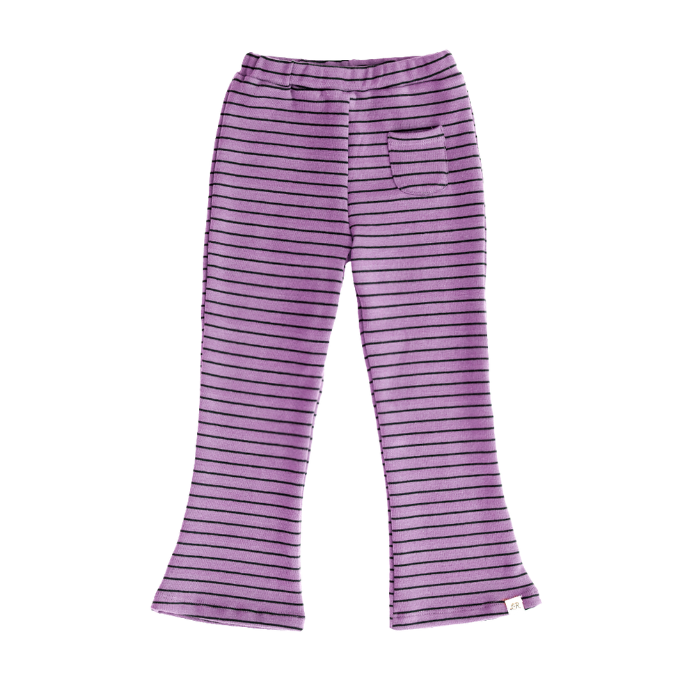 Orchid Stripe Flare Pants