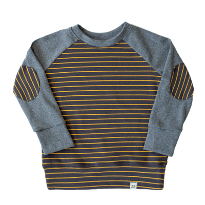 Pebble Stripe Elbow Patch Sweatshirt