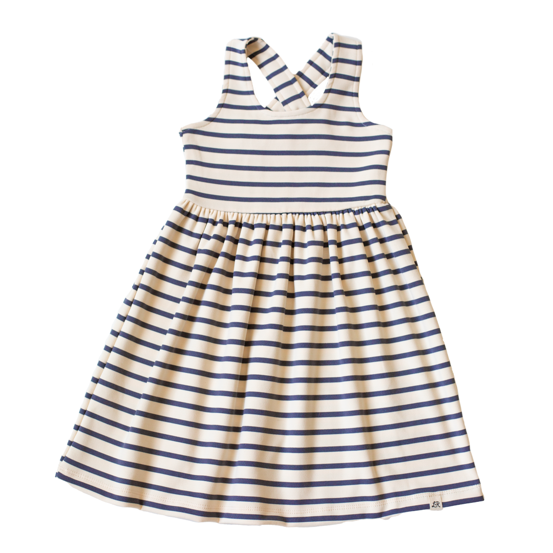 Port Stripe Crossback Dress