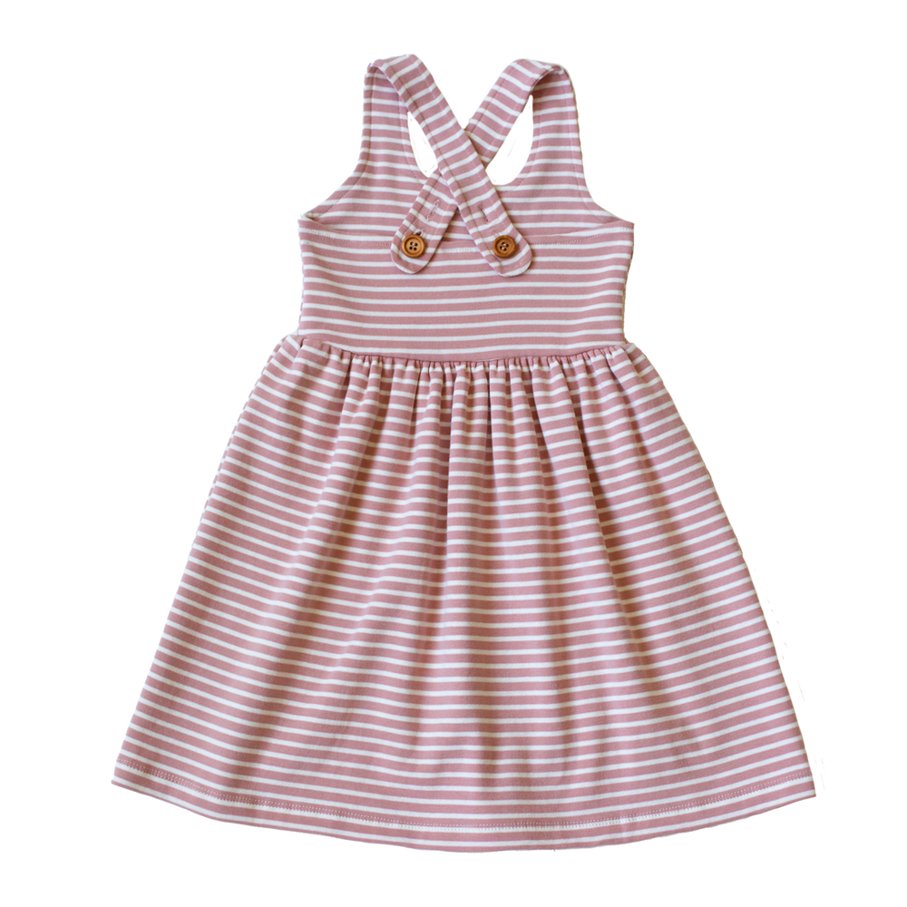 Shell Stripe Crossback Dress