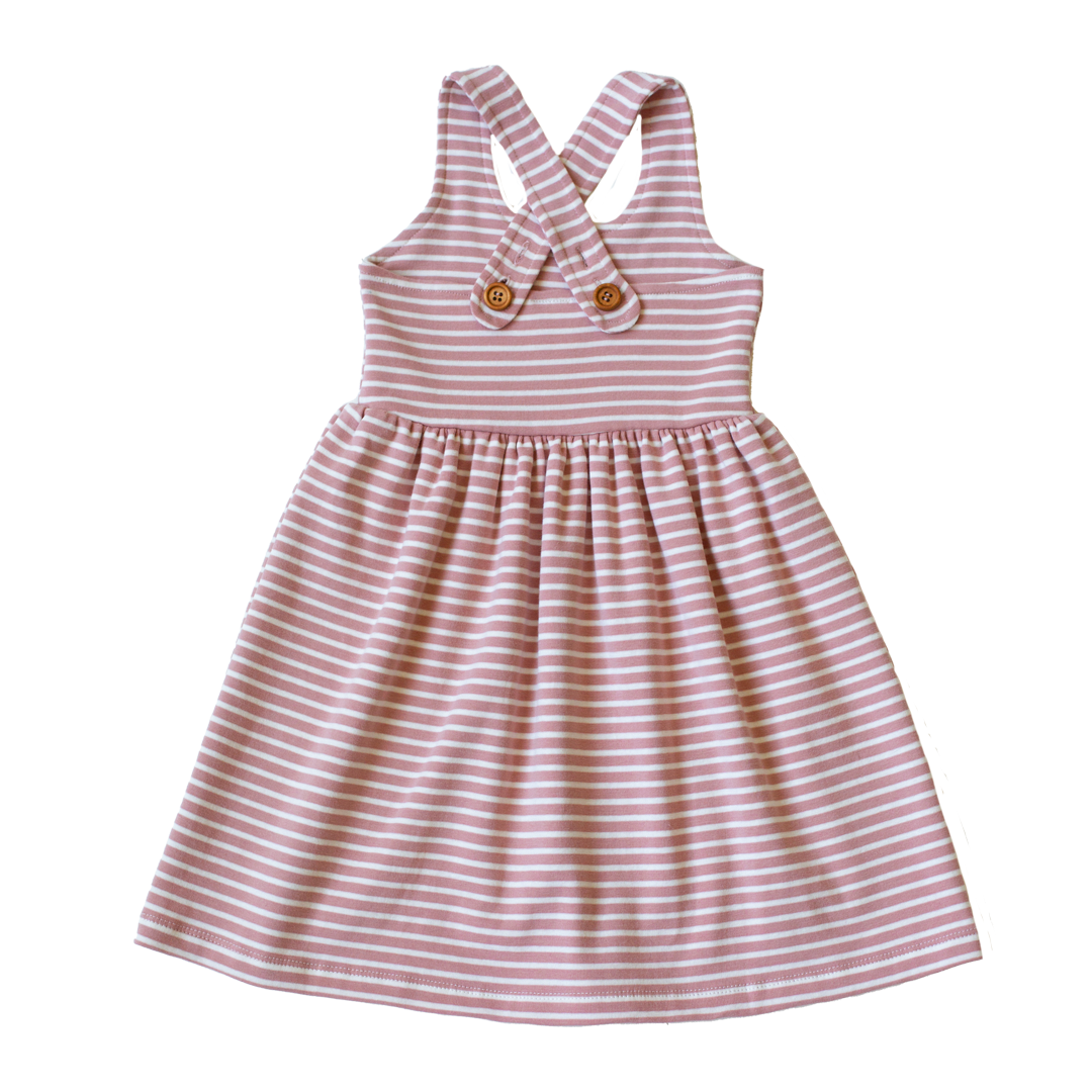 Shell Stripe Crossback Dress