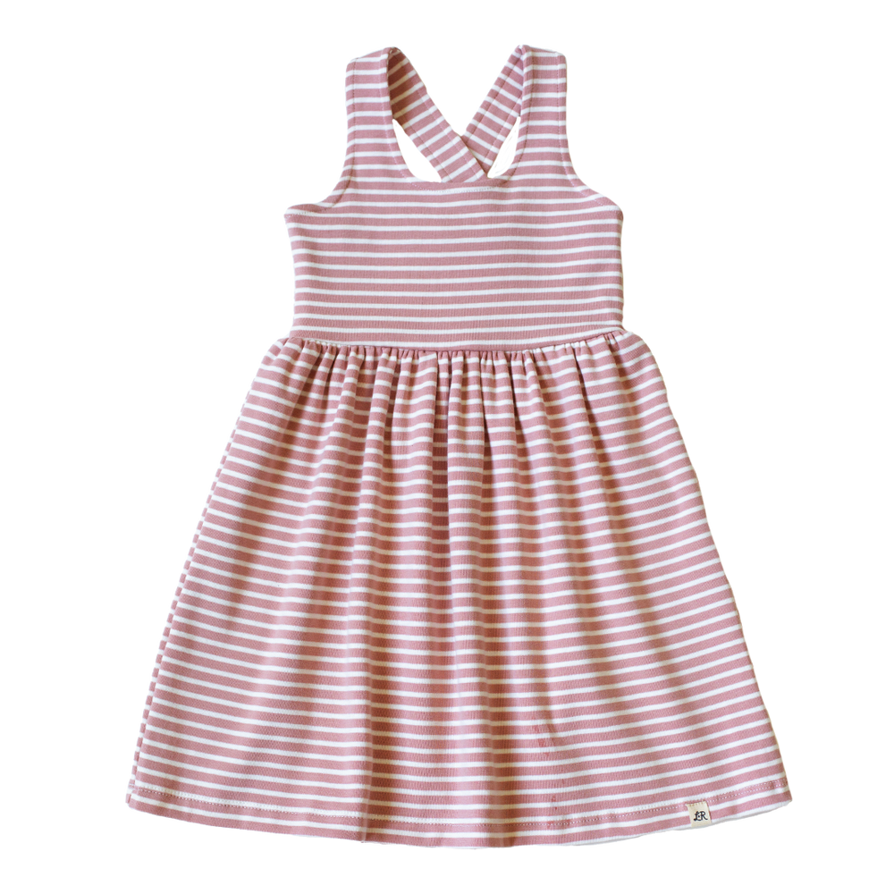 Shell Stripe Crossback Dress