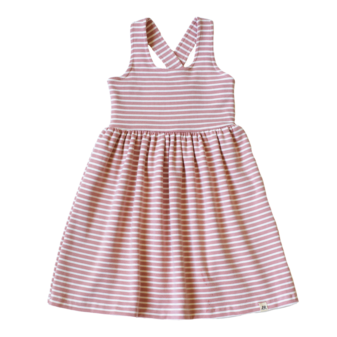 Shell Stripe Crossback Dress