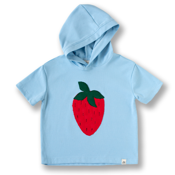 Strawberry Patch Short Sleeve Hoodie