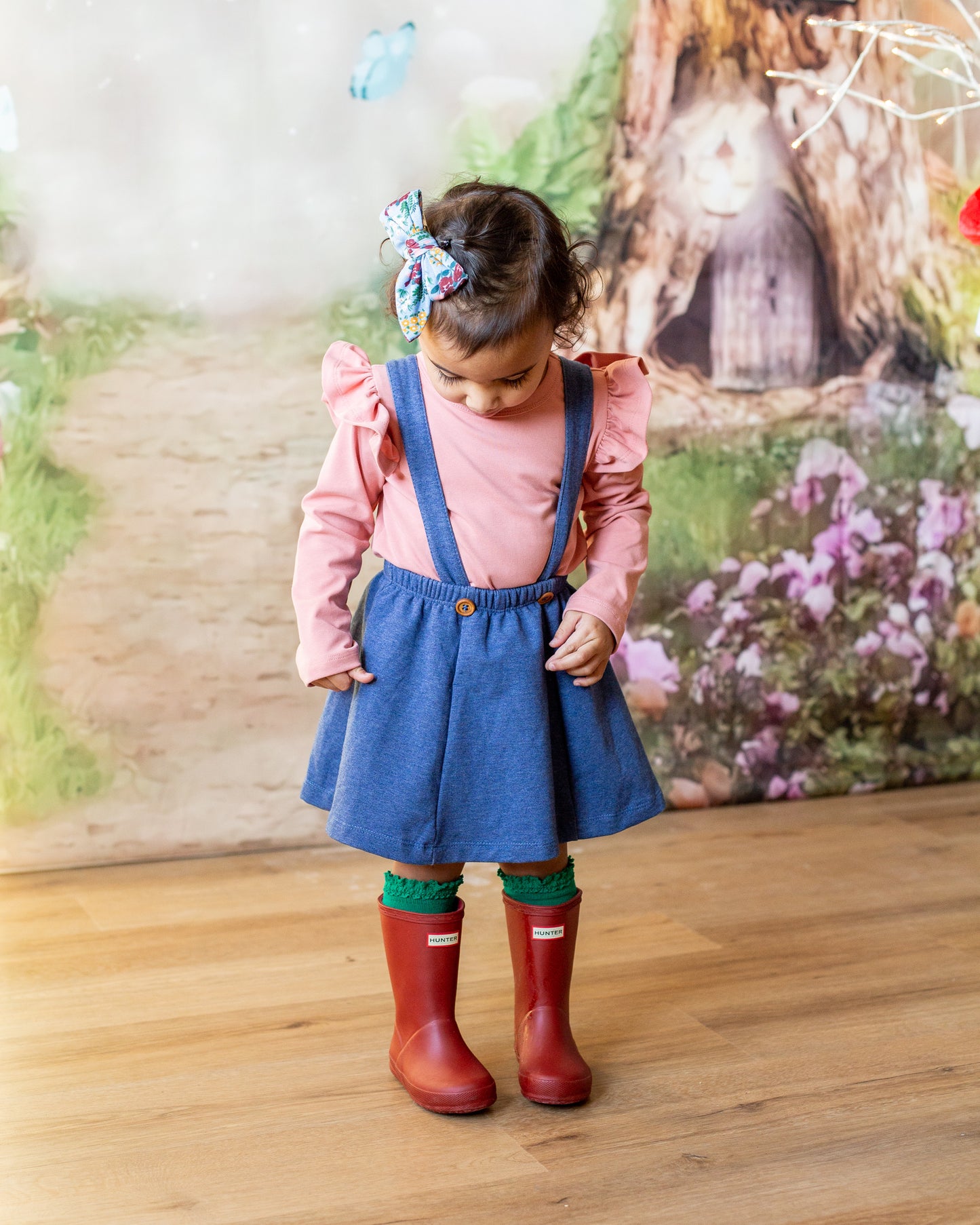 Woodland Floral Medium Bow