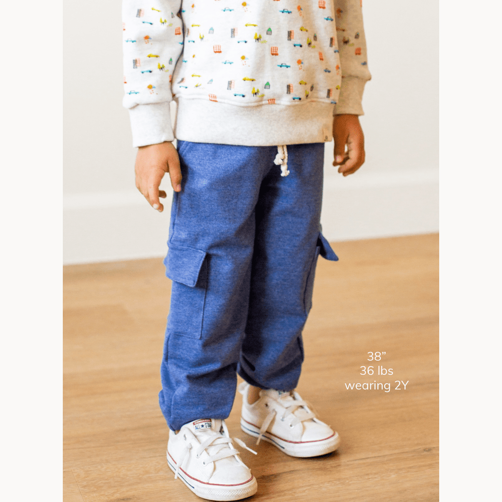 Denim Cargo Joggers – Little Road Co.
