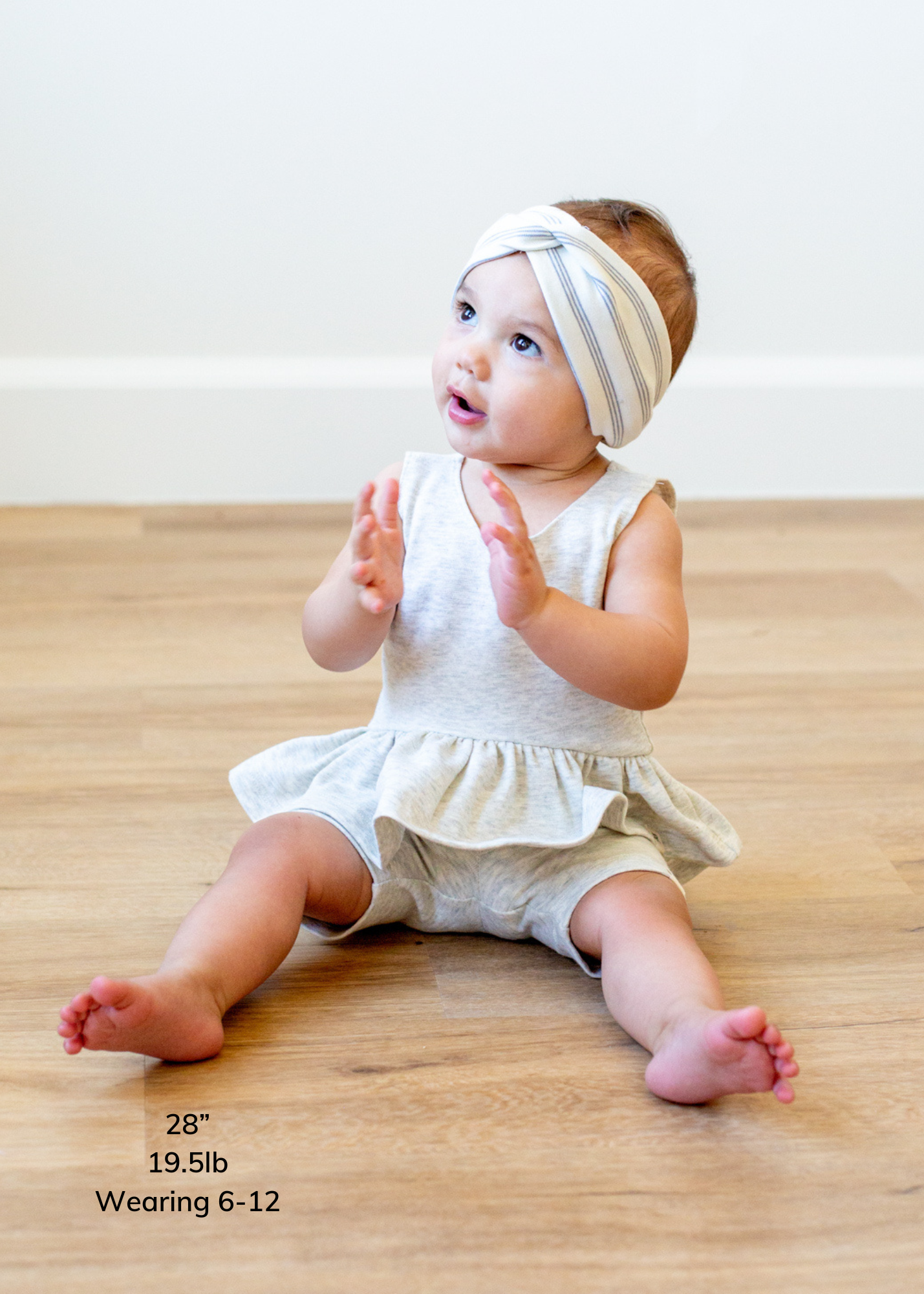 Heathered Cream Peplum