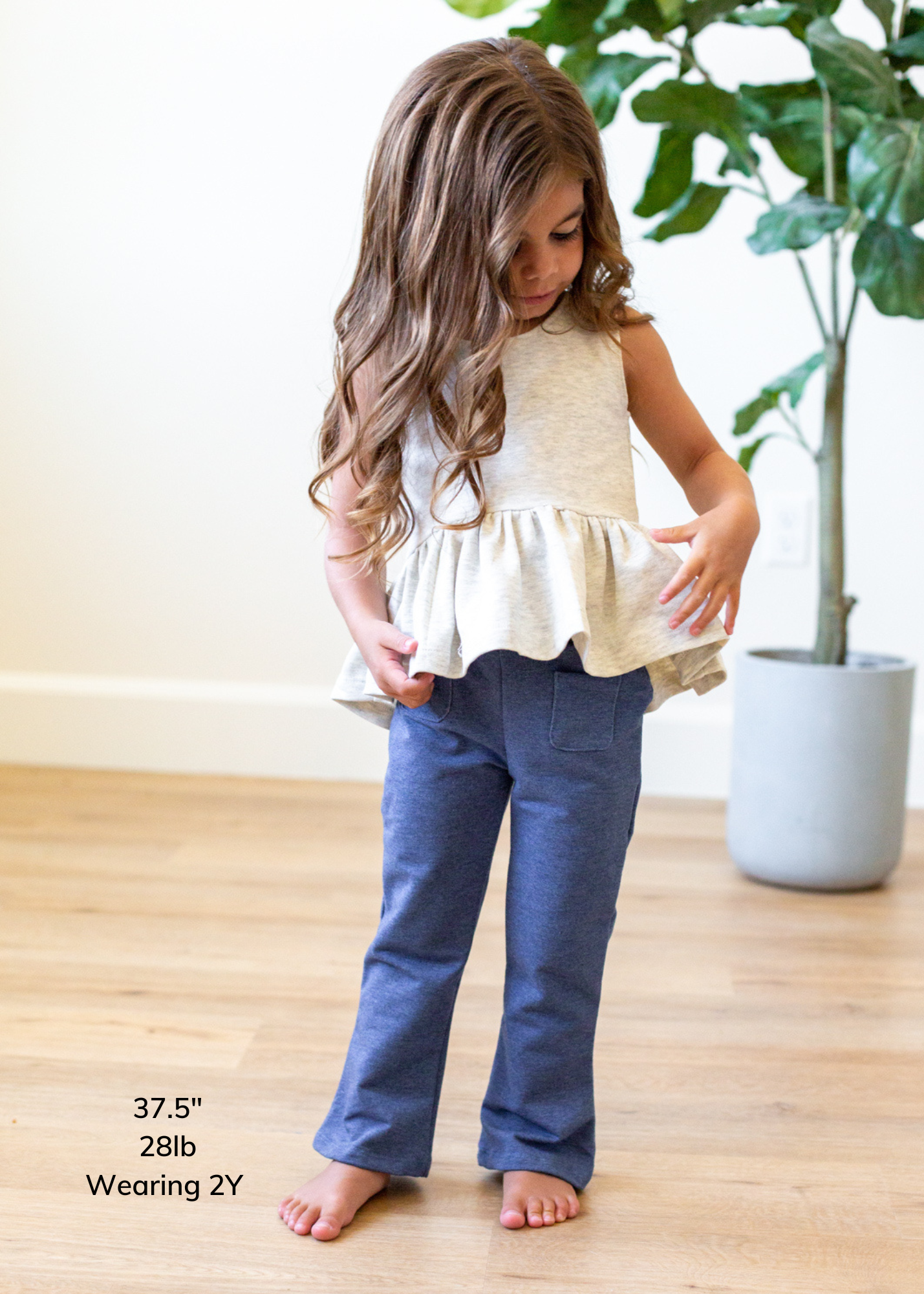 Denim Flare Pants