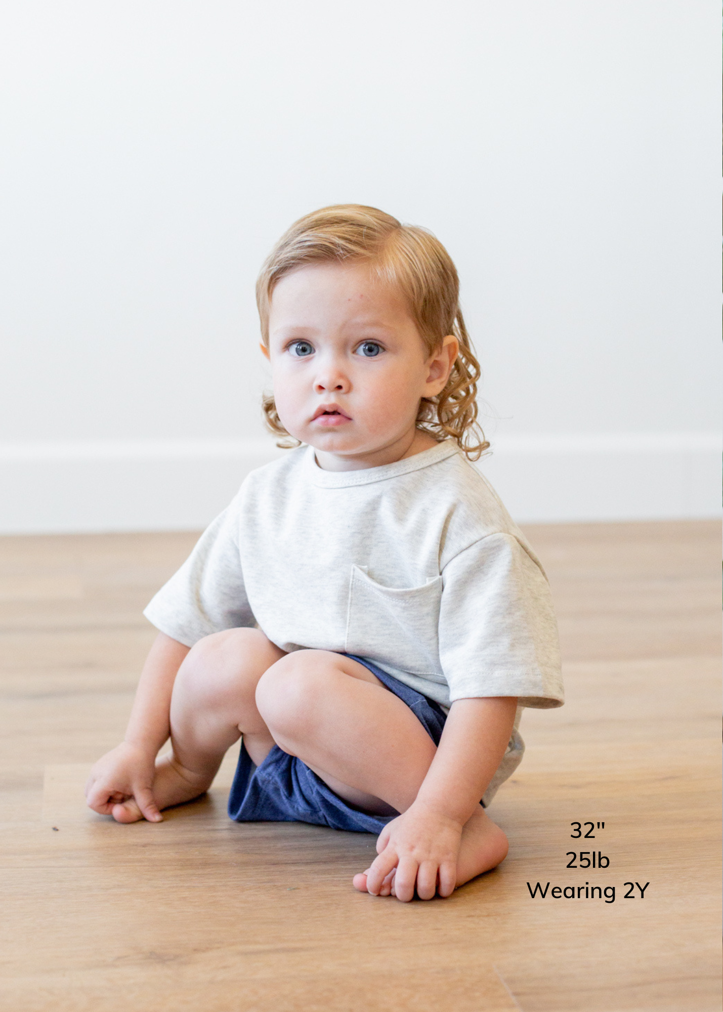 Heathered Cream Drop Shoulder Pocket Shirt