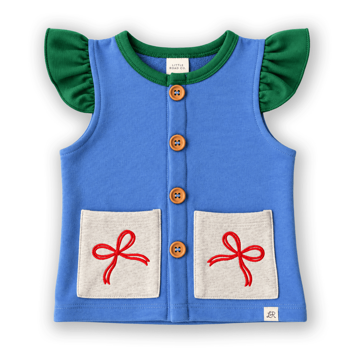 ***PREORDER*** Skipper Embroidered Vest - Little Road Co.