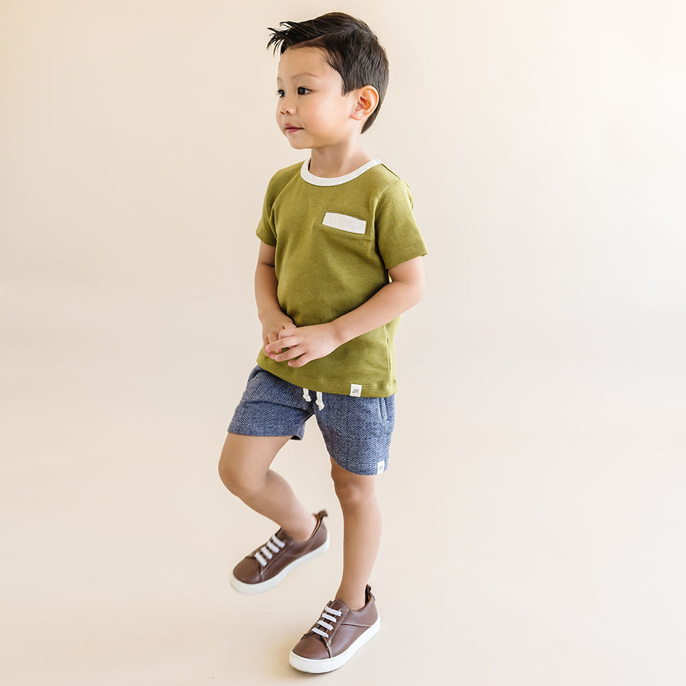 Moss Short Sleeve Welt Pocket Tee