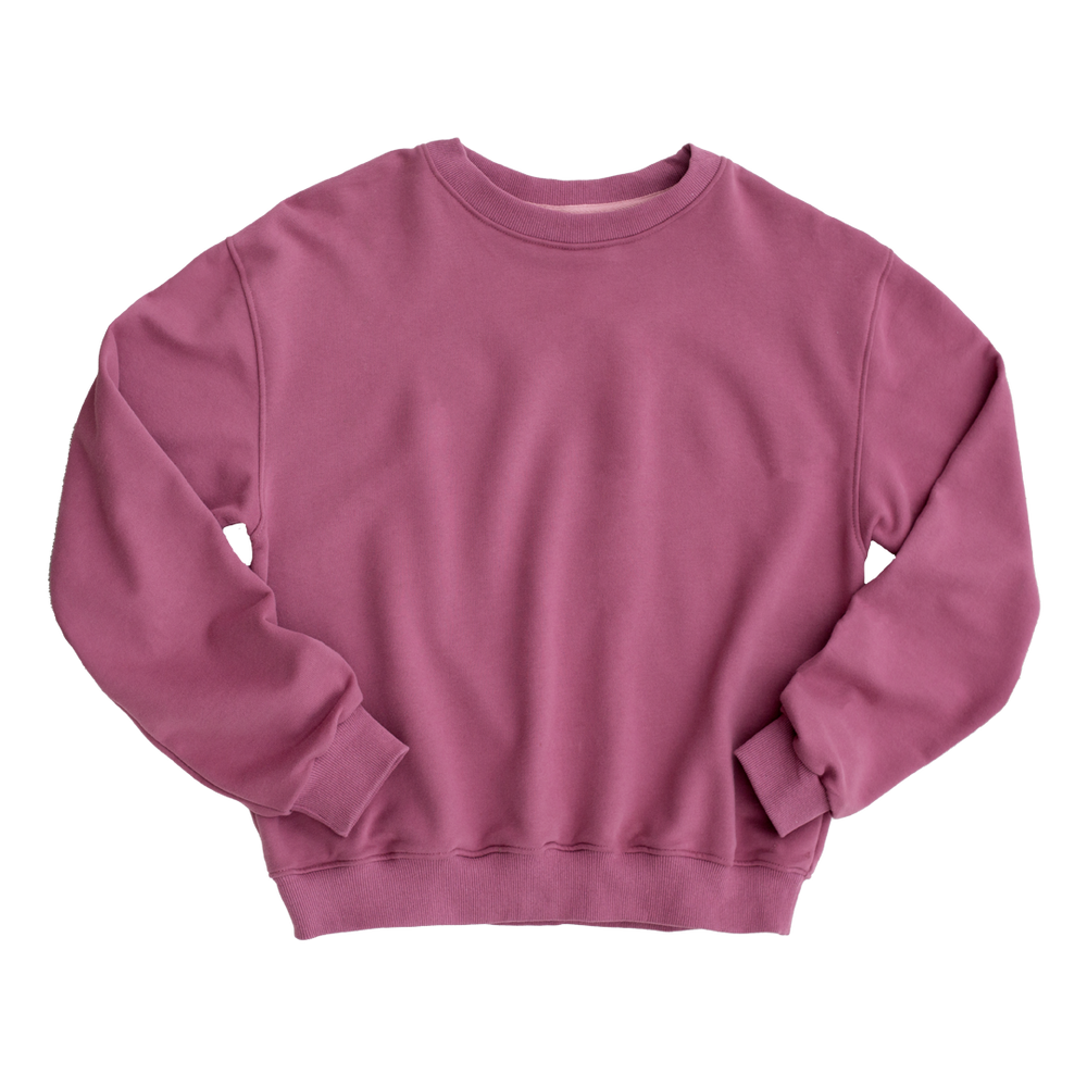 Mulberry Women's Drop Shoulder Crewneck Sweatshirt