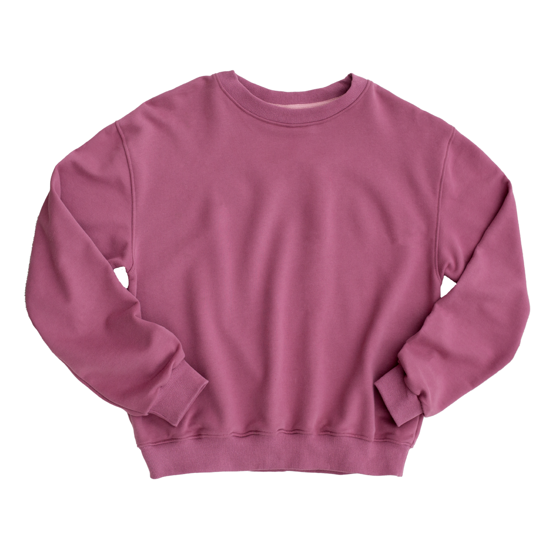 Mulberry Women's Drop Shoulder Crewneck Sweatshirt