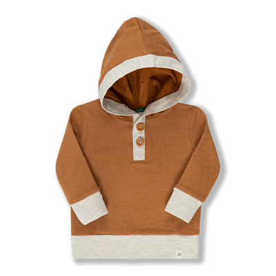 Rust Button Hoodie