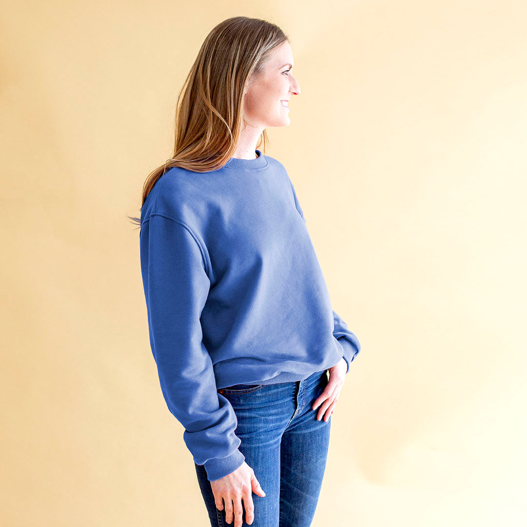 Cornflower Women's Drop Shoulder Crewneck Sweatshirt